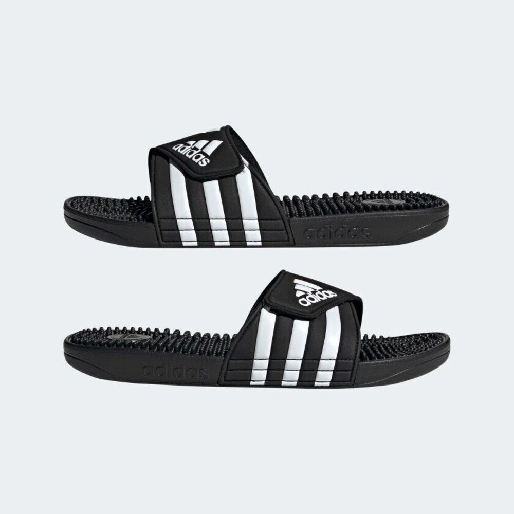 adidas Adissage Slides Men's Size 12 Core Black / Cloud White New With Box - Picture 6 of 8